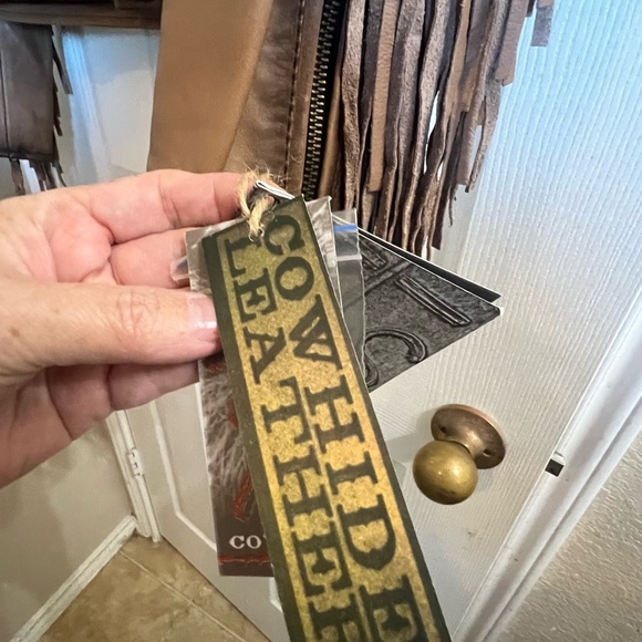 STS Ranch Wear Western Rodeo Leather jacket Fringe 2XL - 1X Plus Size Brown - Picture 11 of 16